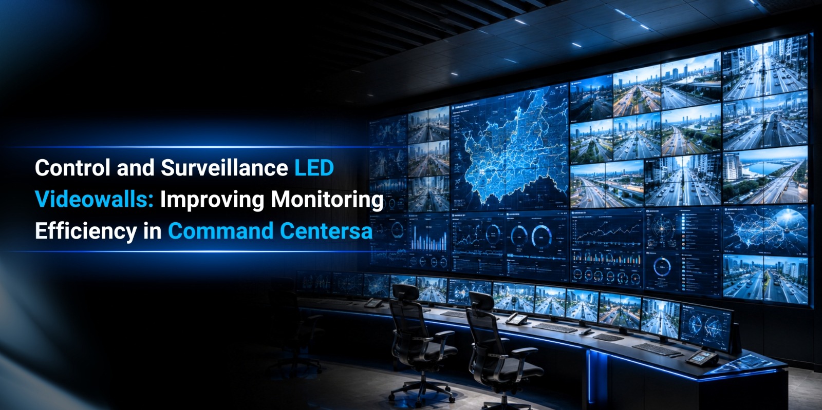 Control and Surveillance LED Videowalls: Improving Monitoring Efficiency in Command Centers 