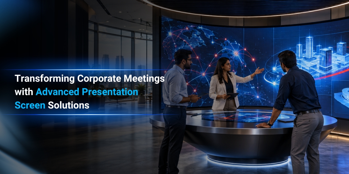 Transforming Corporate Meetings with Advanced Presentation Screen Solutions