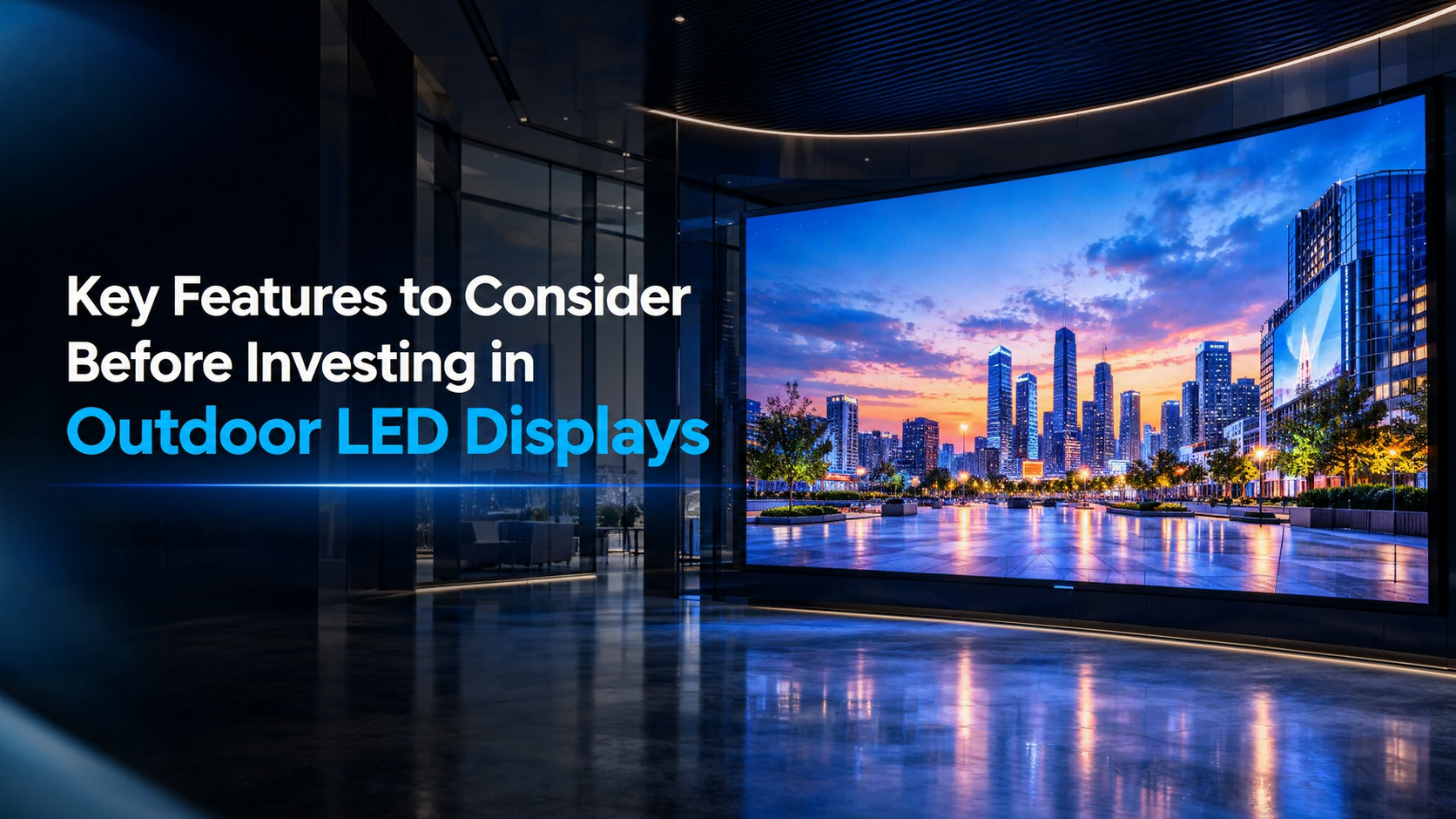 Key Features to Consider Before Investing in Outdoor LED Displays